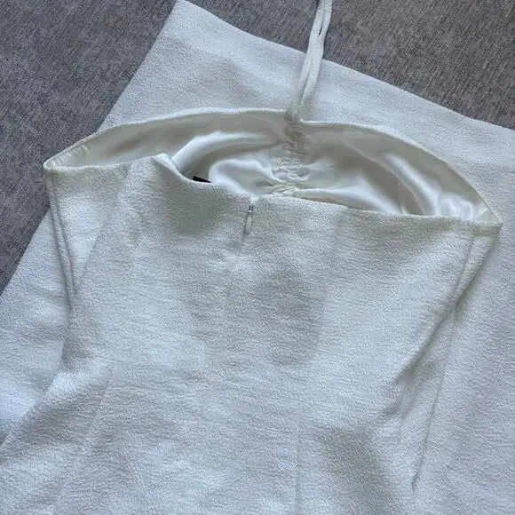 NBD White Cut-Out Halter Midi Dress - Picture 6 of 6